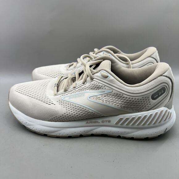 Brooks Ariel GTS 23 Running Shoes Women Size 9.5 B Beige Comfort Cushion Sneaker - Picture 3 of 8